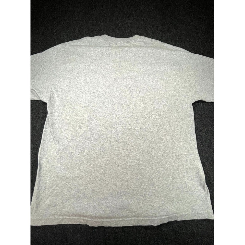 Hurley T Shirt Mens 2XL Heather Gray Cotton Geometric Logo Crew Neck Surf Skate - Picture 2 of 6